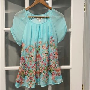 Dress Barn Floral/Tropical Blouse